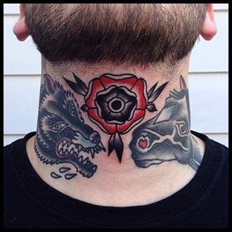 Neck Tattoo Ideas for men