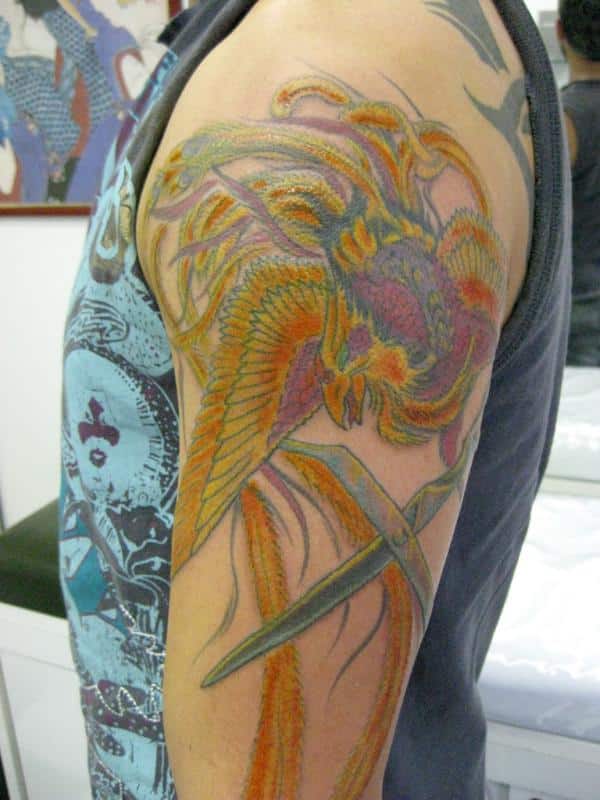 Phoenix Sleeve Tattoos