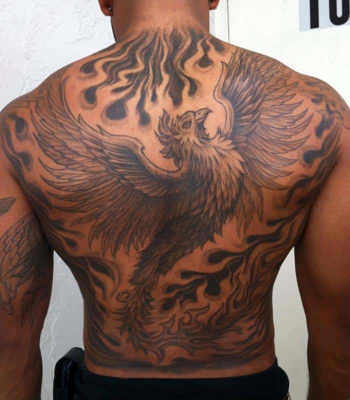Phoenix Tattoo Back
