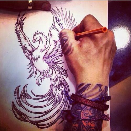 Symbolic Meanings of Phoenix Tattoos for Men