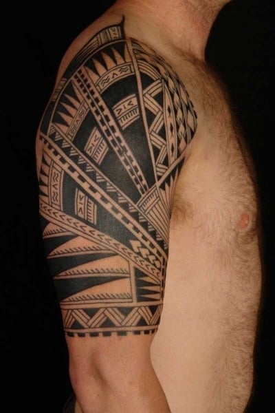 Religious Arm Tattoos For Men Half Sleeves
