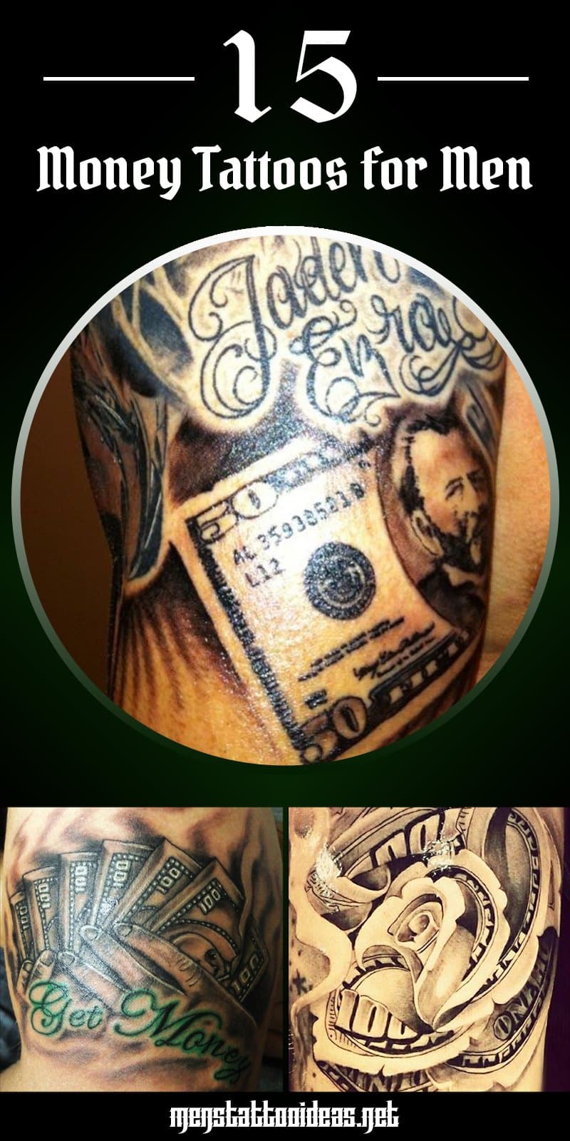Money Tattoos for Men - Dollar Tattoo Ideas for Guys