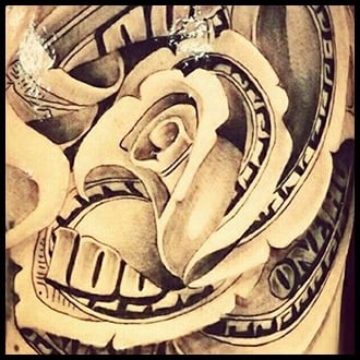 Money Tattoo Ideas for men