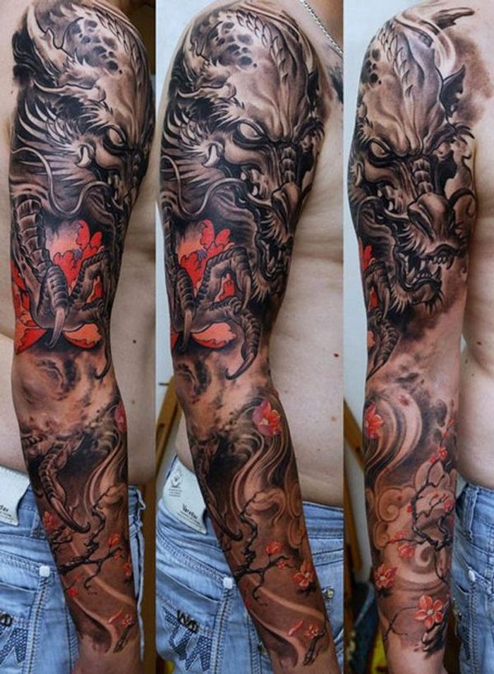 Dragon Tattoo Sleeve Ideas