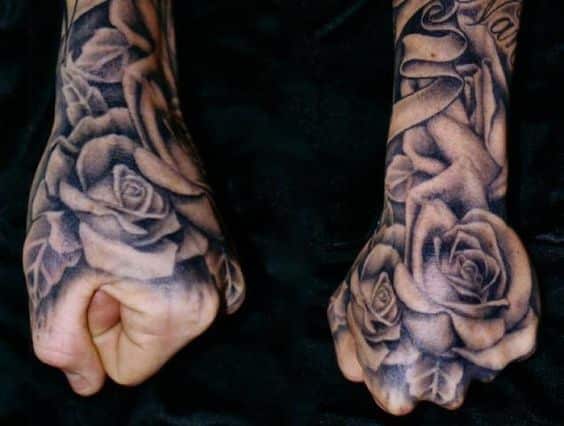 Men Flower Tattoo Designs-Male Flower Tattoos Meanings