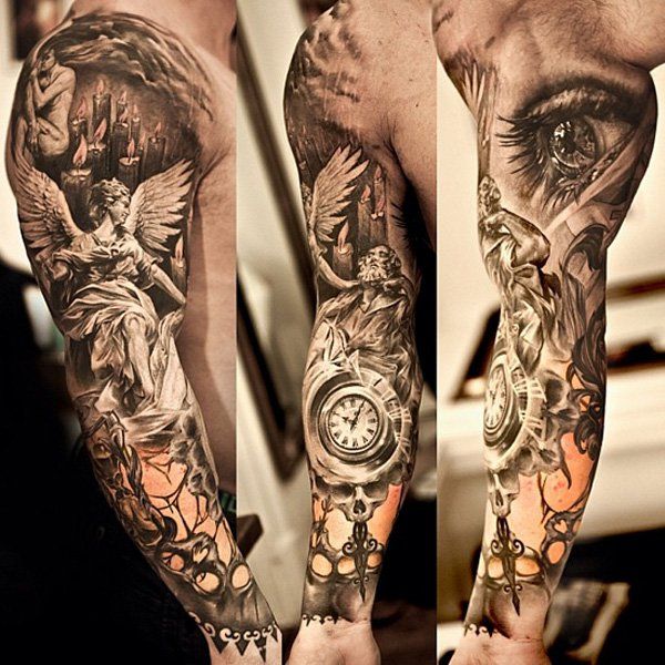 Angel tattoo for men