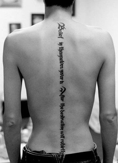 Spine Tattoos for Men - Ideas and Designs for Guys