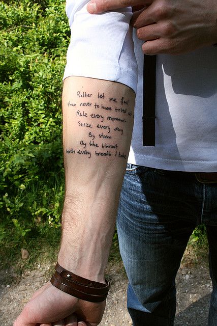 Tattoo Quotes for Men - Ideas and Designs for Guys