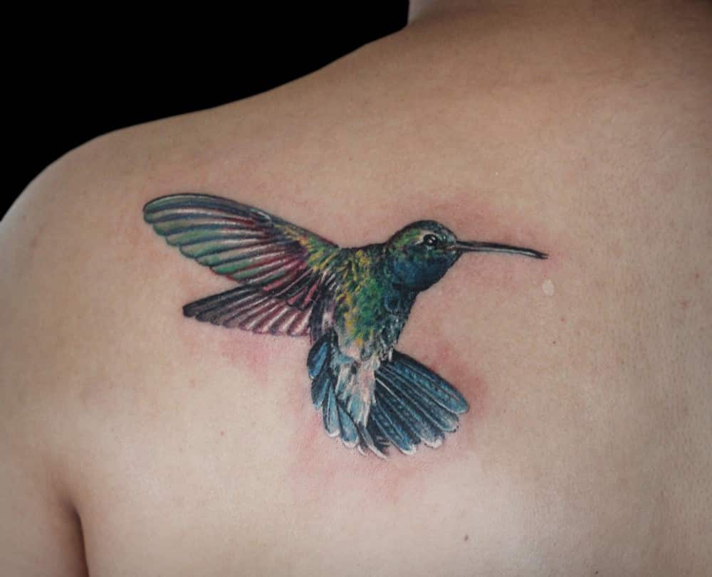 Small Simple Hummingbird Tattoo - wide 6