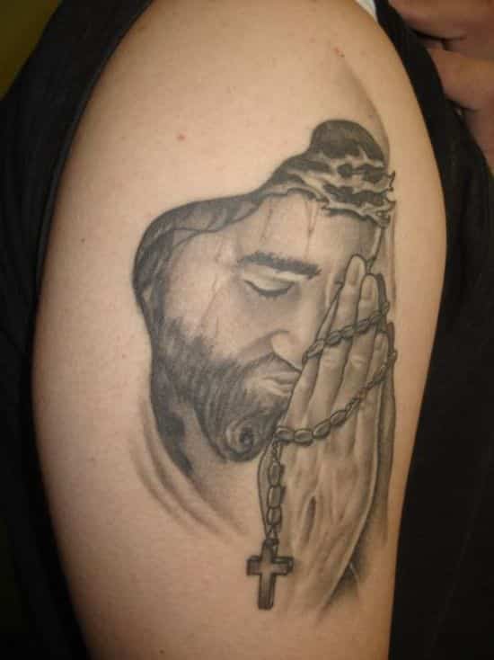 43+ Small Jesus Tattoo Chest Gif
