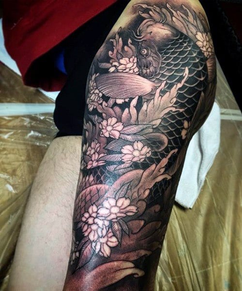 Koi Fish Tattoos for Men Ideas and Inspiration for Guys