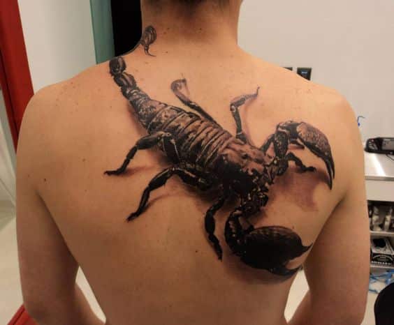 Male Scorpion Sleeve Tattoo Designs