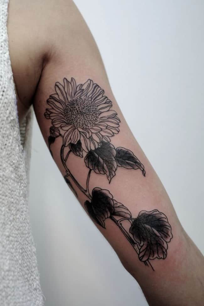 sunflower-tattoos-16