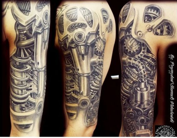 Biomechanical Tattoos for Men - Ideas and Inspiration for Guys