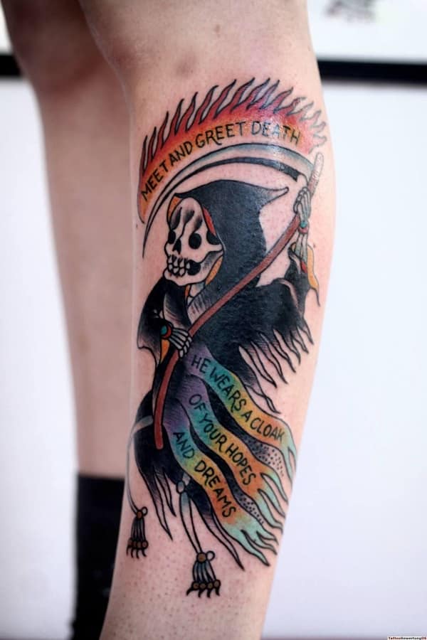 Grim Reaper Tattoos for Men - Ideas and Inspiration for Guys