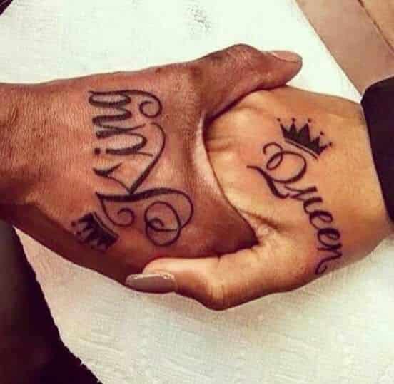 couple King Queen Tattoo Designs for men and women Fashion Wing YouTube