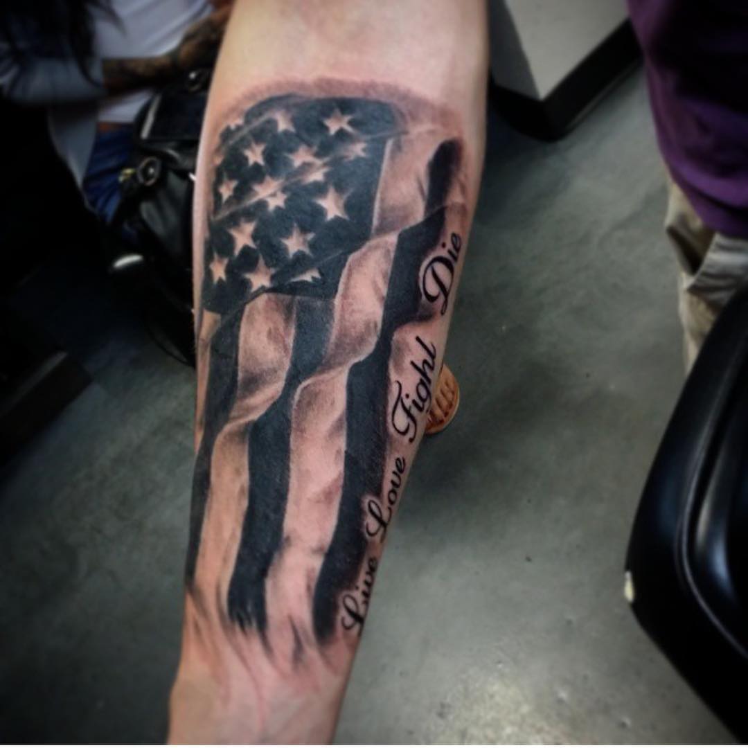 American Flag Tattoos for Men - Ideas and Designs for Guys