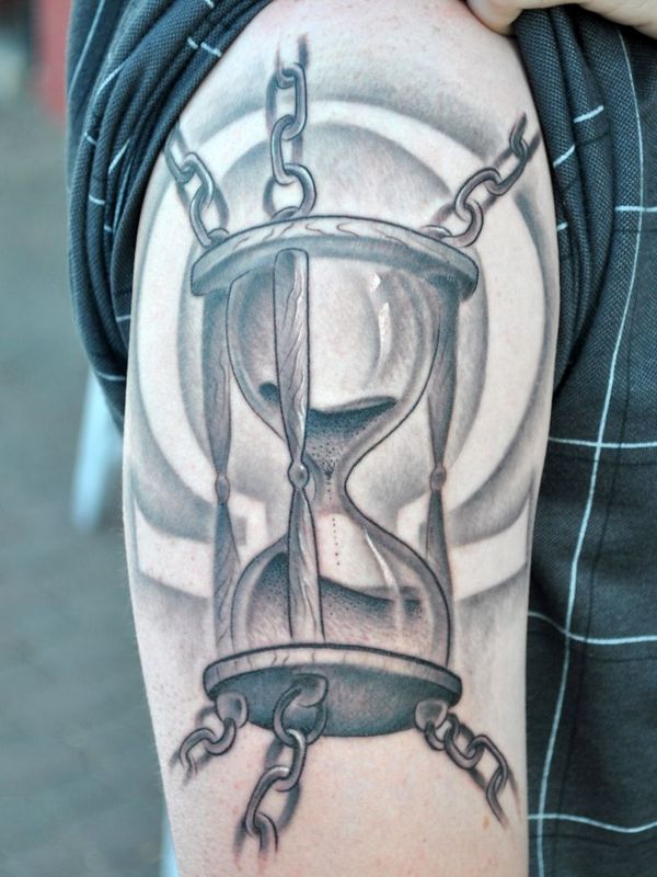 Hourglass Tattoos for Men Ideas and Inspiration for Guys