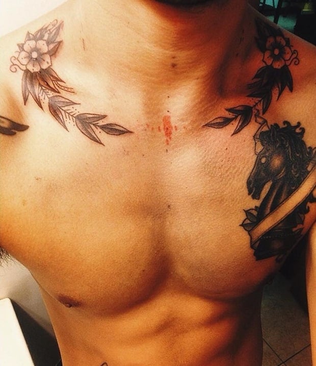 Collar Bone Tattoos for Men - Ideas and Inspiration for Guys