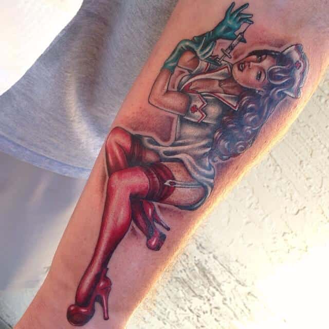 Pin Up Girl Tattoos for Men - Ideas and Inspiration for Guys