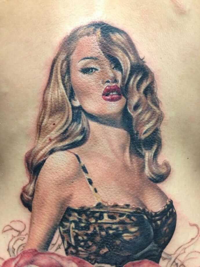 Pin Up Girl Tattoos For Men Ideas And Inspiration For Guys 