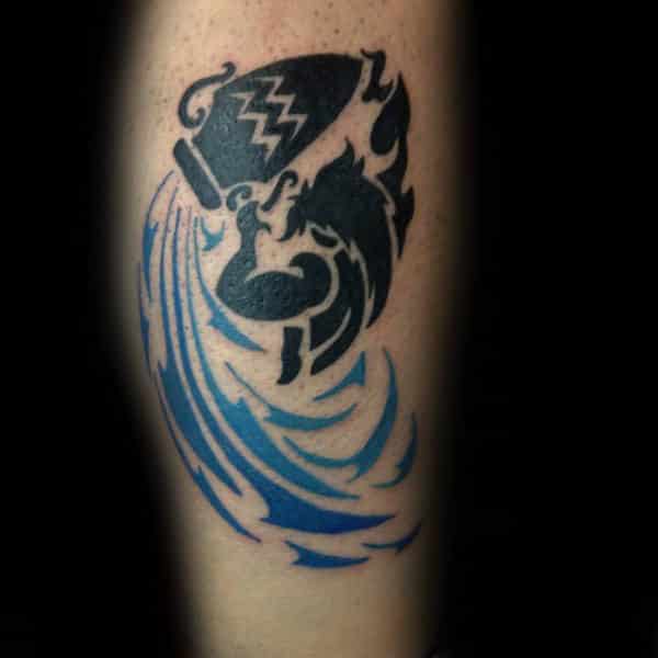 Aquarius Tattoos for Men - Ideas and Inspiration for Guys
