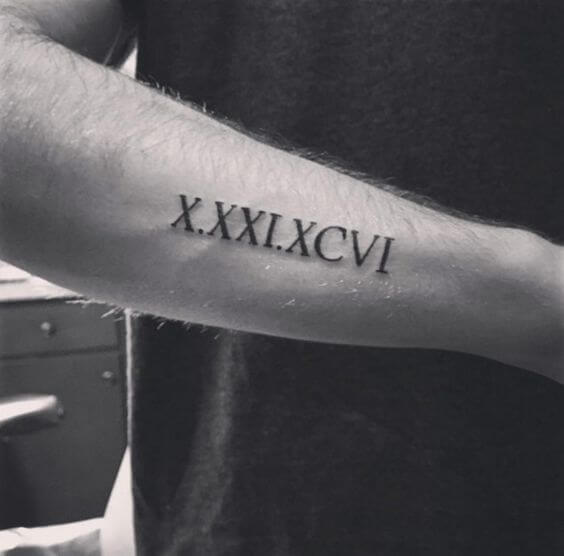 Roman Numeral Tattoos for Men - Ideas and Designs for Guys