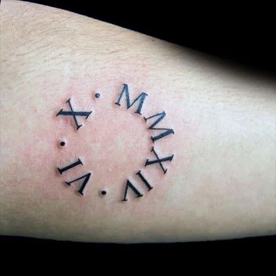 Roman Numeral Tattoos for Men - Ideas and Designs for Guys