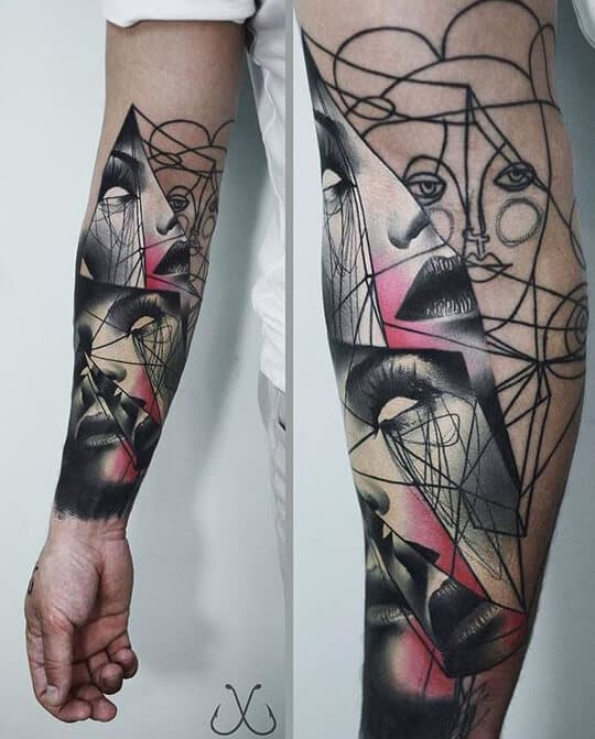 Mosaic Tattoos for Men - Ideas and Designs for Guys Mosaic Tattoos for Men - Ideas and Designs for Guys