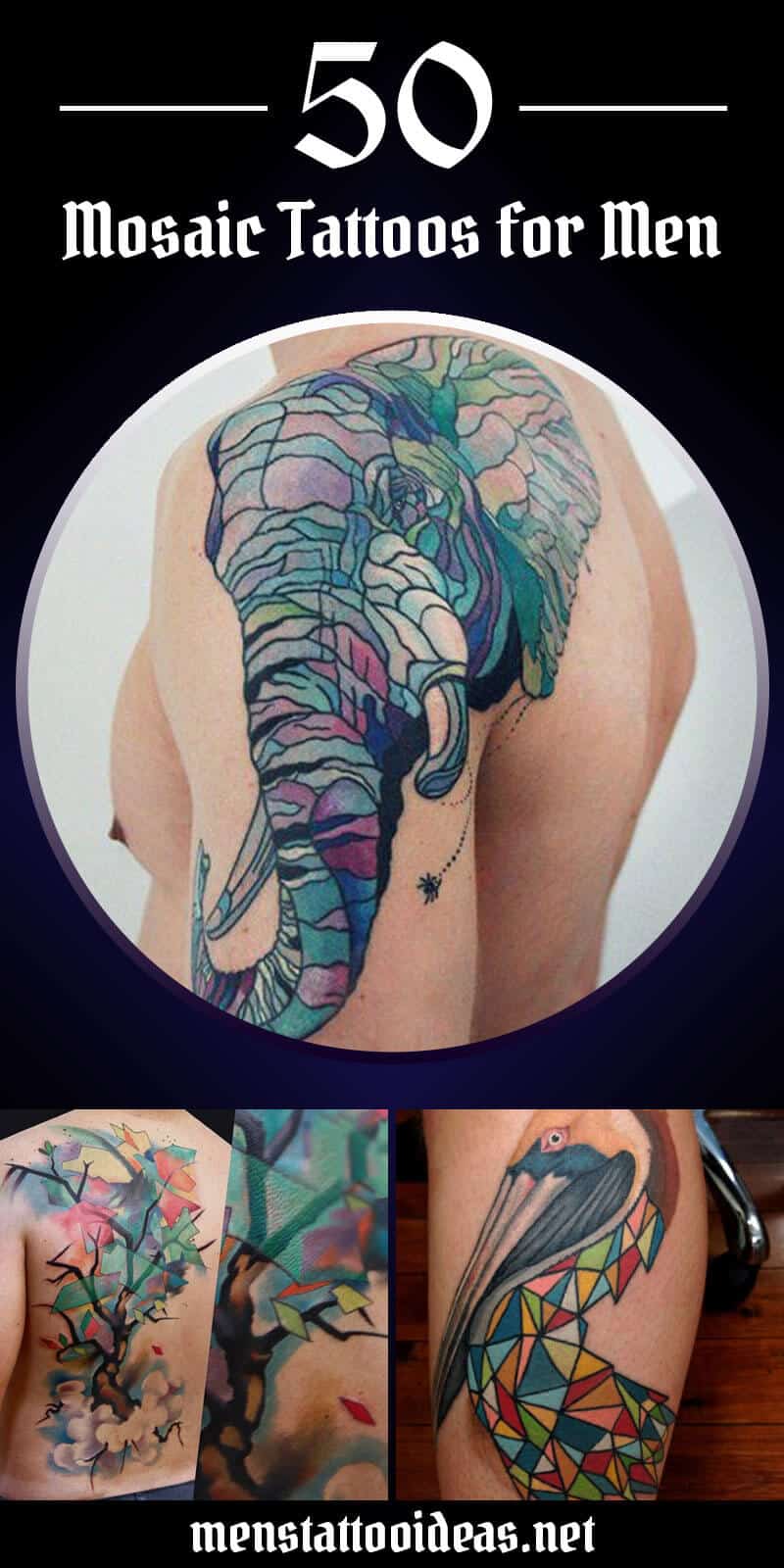 Mosaic Tattoos for Men - Ideas and Designs for Guys Mosaic Tattoos for Men - Ideas and Designs for Guys