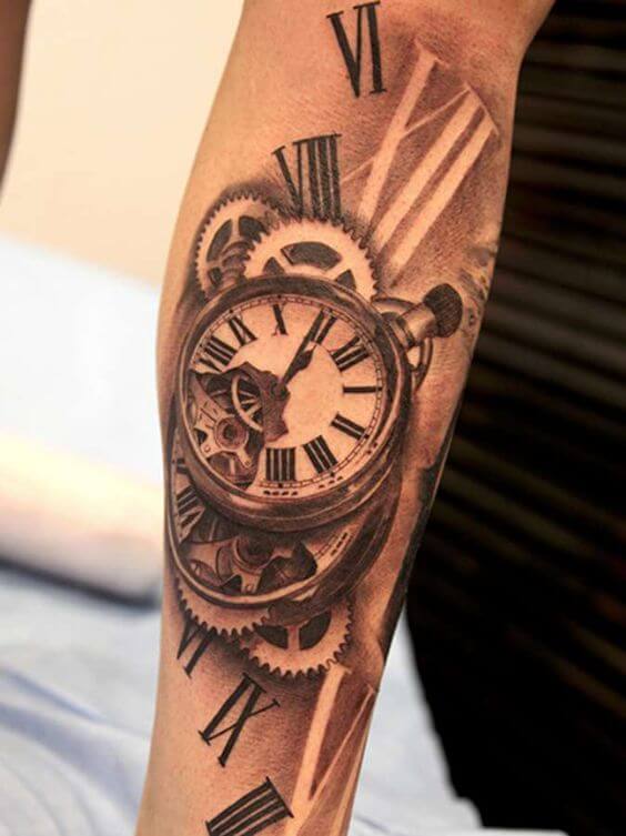 Clock Tattoos for Men - Ideas and Designs for Guys