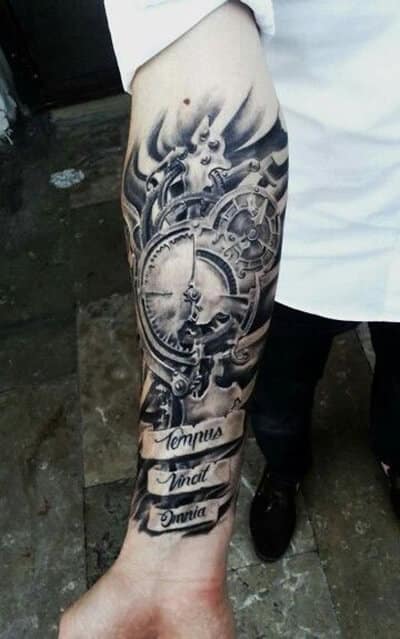 Clock Tattoos for Men - Ideas and Designs for Guys