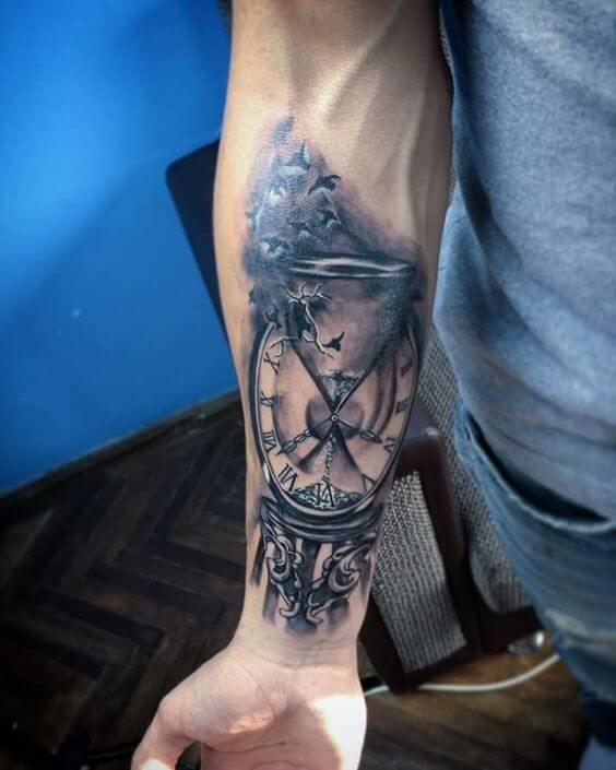 Clock Tattoos for Men - Ideas and Designs for Guys
