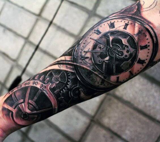 Clock Tattoos for Men - Ideas and Designs for Guys Clock Tattoos for Men - Ideas and Designs for Guys