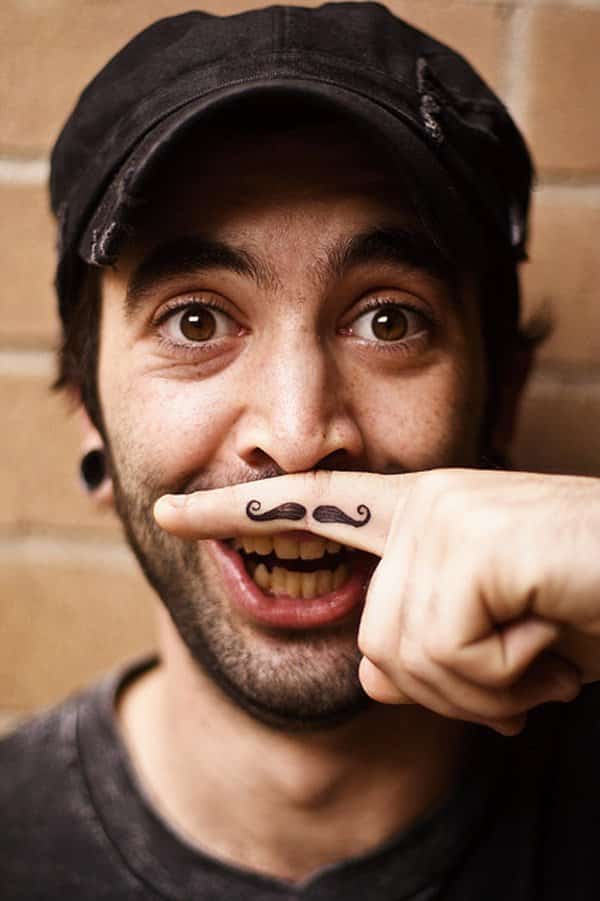 Finger tattoo design for men, idea 14