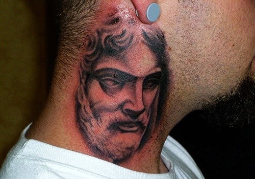 Jesus tattoo design for men, idea 12