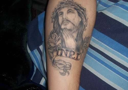 Jesus tattoo design for men, idea 13