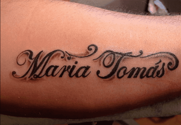 Tattoos Of Names In Cursive Men