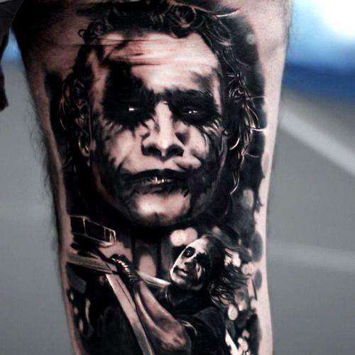Dc comic tattoo design for men, idea 8