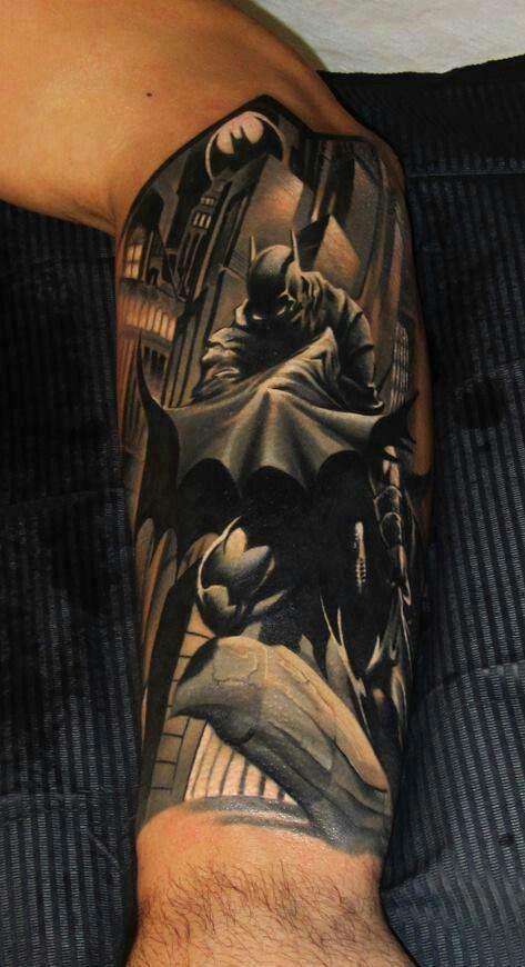 Dc comic tattoo design for men, idea 18