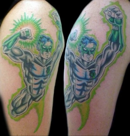 Dc comic tattoo design for men, idea 40