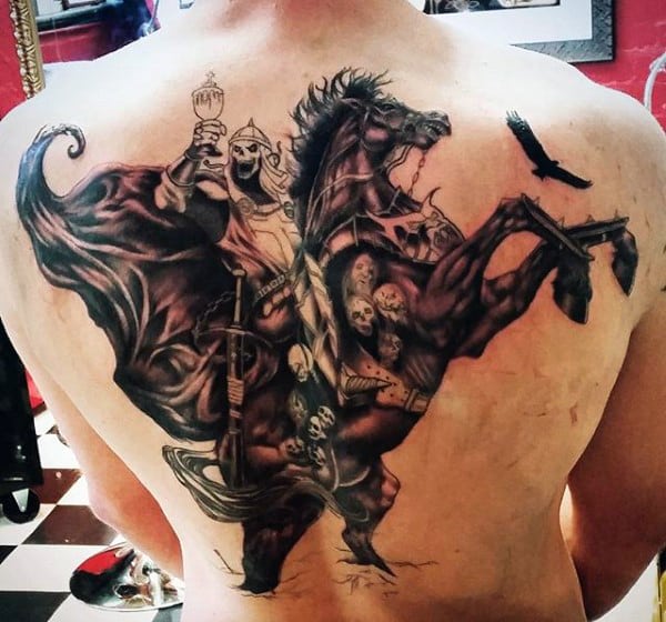 Grim reaper tattoo design for men, idea 26