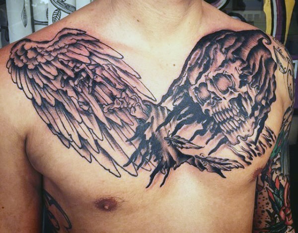 Grim reaper tattoo design for men, idea 47