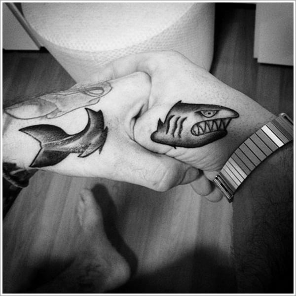 Shark tattoo design for men, idea 18