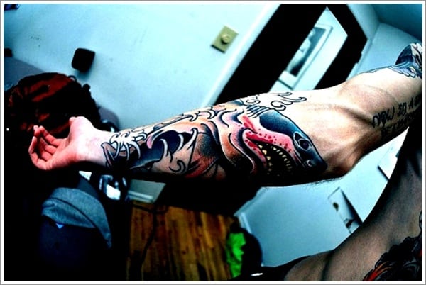 Shark tattoo design for men, idea 20