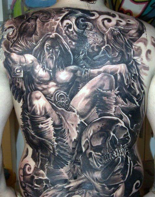 Viking tattoo design for men, idea 26