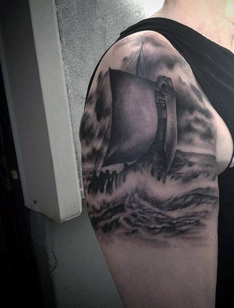 Viking tattoo design for men, idea 39