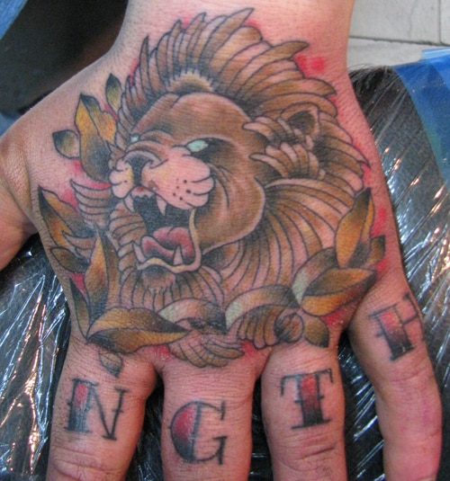 Leo tattoo design for men, idea 18