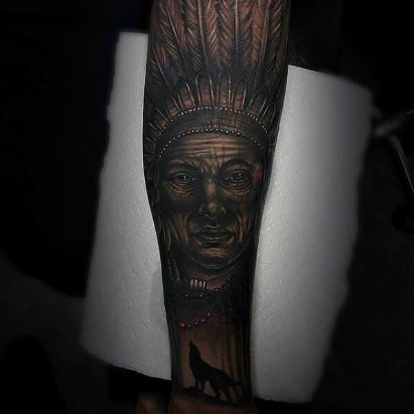 Indian tattoo design for men, idea 8