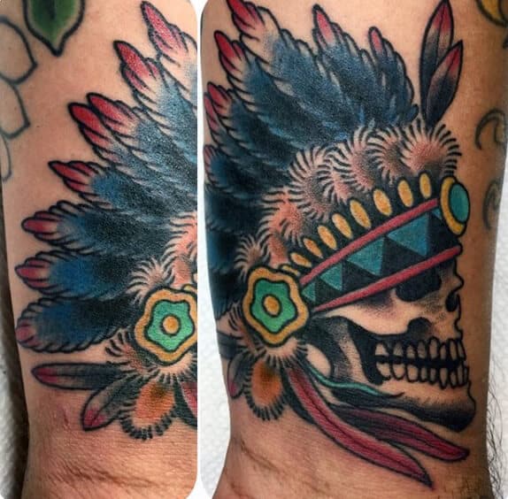 Indian tattoo design for men, idea 14